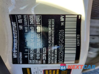 Zdjęcie 13 z 13 samochodu: 2015 MERCEDES-BENZ GLK 350 VIN:WDCGG5HB4FG423526 - miniatura