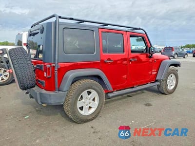 Trzecie zdjęcie samochodu z tyłu: 2010 JEEP WRANGLER UNLIMITED SPORT VIN:1J4BA3H17AL211811 - miniatura