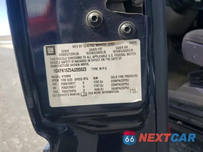 Zdjęcie 13 z 13 samochodu: 2004 GMC YUKON XL K1500 VIN:1GKFK16Z54J285623 - miniatura