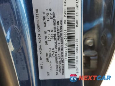 Zdjęcie 13 z 13 samochodu: 2019 MAZDA CX-3 TOURING VIN:JM1DKDC74K1456639 - miniatura