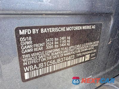 Zdjęcie 10 z 10 samochodu: 2018 BMW 530XE VIN:WBAJB1C56JB374403 - miniatura