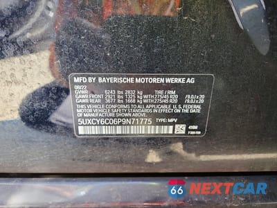 Zdjęcie 13 z 13 samochodu: 2023 BMW X6 XDRIVE40I VIN:5UXCY6C06P9N71775 - miniatura