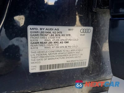 Zdjęcie 14 z 14 samochodu: 2018 AUDI Q5 PREMIUM PLUS VIN:WA1BNAFY8J2042770 - miniatura