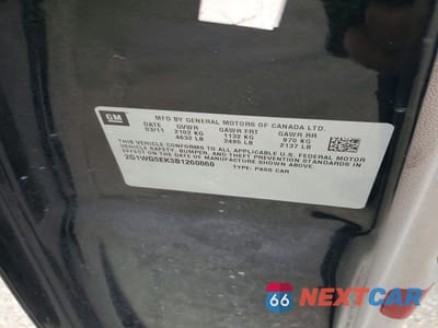 Zdjęcie 12 z 12 samochodu: 2011 CHEVROLET IMPALA LT VIN:2G1WG5EK3B1260860 - miniatura