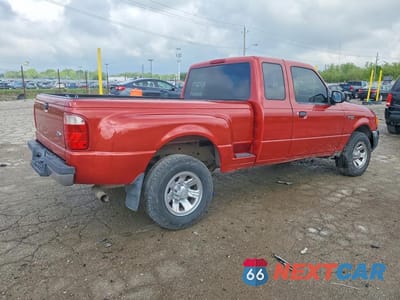 Trzecie zdjęcie samochodu z tyłu: 2004 FORD RANGER SUPER CAB VIN:1FTYR14U04PB49677 - miniatura