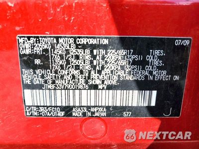 Zdjęcie 13 z 13 samochodu: 2009 TOYOTA RAV4 BASE VIN:JTMBF33V79D019876 - miniatura