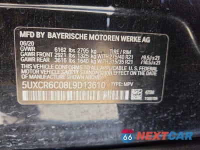 Zdjęcie 13 z 13 samochodu: 2020 BMW X5 XDRIVE40I VIN:5UXCR6C08L9D13610 - miniatura