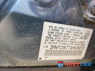 Zdjęcie 13 z 13 samochodu: 2003 ACURA MDX TOURING VIN:2HNYD18773H506370 - miniatura