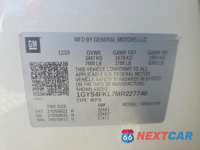 Zdjęcie 14 z 14 samochodu: 2021 CADILLAC ESCALADE SPORT VIN:1GYS4FKL7MR227740 - miniatura