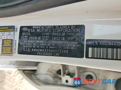 Zdjęcie 12 z 12 samochodu: 2016 KIA RIO LX VIN:KNADM4A39G6572288 - miniatura