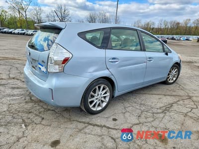 Trzecie zdjęcie samochodu z tyłu: 2012 TOYOTA PRIUS V FIVE VIN:JTDZN3EU1C3040807 - miniatura