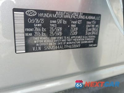 Zdjęcie 13 z 13 samochodu: 2023 HYUNDAI SANTA FE LIMITED VIN:5NMS44AL7PH638849 - miniatura