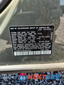 Zdjęcie 13 z 13 samochodu: 2024 VOLKSWAGEN ATLAS PEAK EDITION SE VIN:1V2CR2CA4RC603496 - miniatura