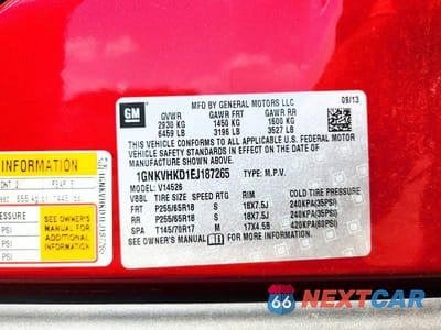 Zdjęcie 13 z 13 samochodu: 2014 CHEVROLET TRAVERSE VIN:1GNKVHKD1EJ187265 - miniatura