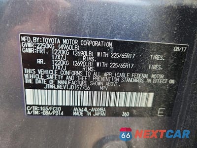 Zdjęcie 13 z 13 samochodu: 2018 TOYOTA RAV4 HYBRID XLE VIN:JTMRJREV1JD157706 - miniatura