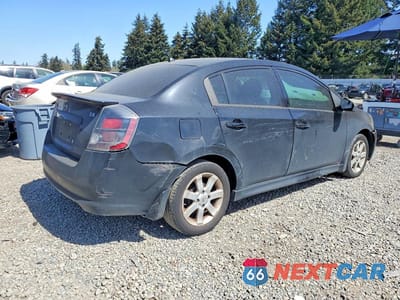 Trzecie zdjęcie samochodu z tyłu: 2012 NISSAN SENTRA 2.0 VIN:3N1AB6AP7CL711217 - miniatura