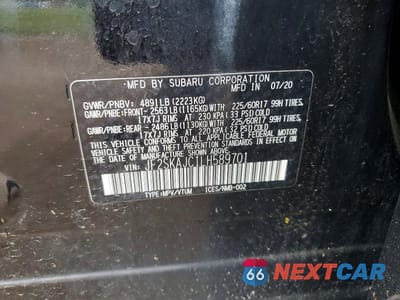 Zdjęcie 13 z 13 samochodu: 2020 SUBARU FORESTER PREMIUM VIN:JF2SKAJC1LH589701 - miniatura