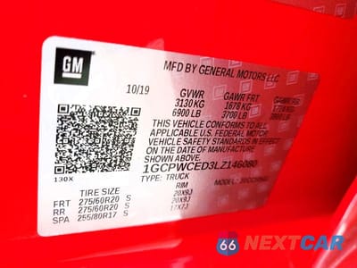 Zdjęcie 13 z 13 samochodu: 2020 CHEVROLET SILVERADO C1500 LT VIN:1GCPWCED3LZ146080 - miniatura