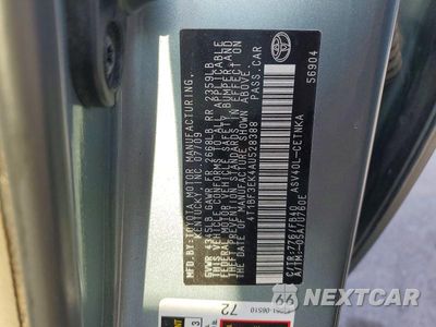 Zdjęcie 12 z 12 samochodu: 2010 TOYOTA CAMRY LE VIN:4T1BF3EK4AU528388 - miniatura