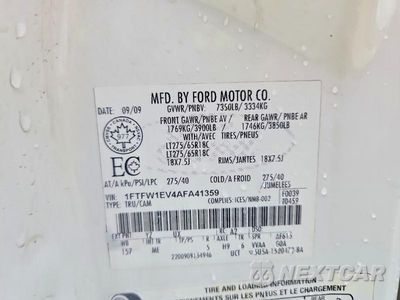 Zdjęcie 13 z 13 samochodu: 2010 FORD F150 SUPERCREW VIN:1FTFW1EV4AFA41359 - miniatura