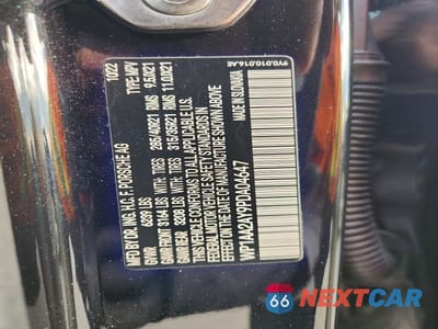 Zdjęcie 14 z 14 samochodu: 2023 PORSCHE CAYENNE BASE VIN:WP1AA2AY9PDA04647 - miniatura