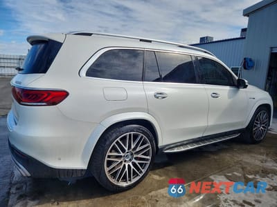 Trzecie zdjęcie samochodu z tyłu: 2021 MERCEDES-BENZ GLS 63 AMG 4MATIC VIN:4JGFF8KE0MA523840 - miniatura