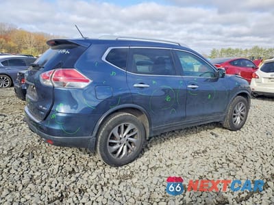 Trzecie zdjęcie samochodu z tyłu: 2014 NISSAN ROGUE S VIN:5N1AT2MVXEC819189 - miniatura