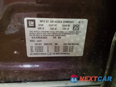 Zdjęcie 14 z 14 samochodu: 2018 BUICK ENCORE PREFERRED VIN:KL4CJESB9JB530926 - miniatura