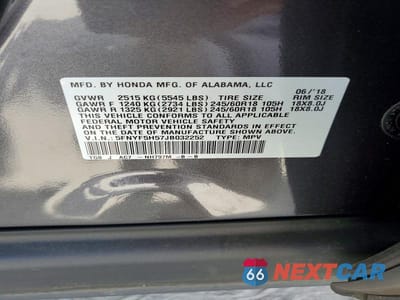 Zdjęcie 13 z 13 samochodu: 2018 HONDA PILOT EXL VIN:5FNYF5H57JB032252 - miniatura