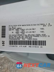 Zdjęcie 12 z 12 samochodu: 2025 TOYOTA TACOMA DOUBLE CAB VIN:3TMLB5JN8SM093400 - miniatura