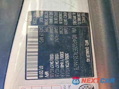 Zdjęcie 13 z 13 samochodu: 2019 MERCEDES BENZ METRIS VIN:WD4PG2EE7K3516678 - miniatura