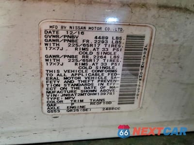 Zdjęcie 12 z 12 samochodu: 2017 NISSAN ROGUE S VIN:JN8AT2MT0HW139781 - miniatura