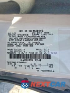 Zdjęcie 12 z 12 samochodu: 2014 FORD FUSION SE HYBRID VIN:3FA6P0LU7ER195144 - miniatura