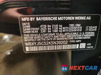 Zdjęcie 13 z 13 samochodu: 2019 BMW X2 XDRIVE28I VIN:WBXYJ5C52K5N39202 - miniatura