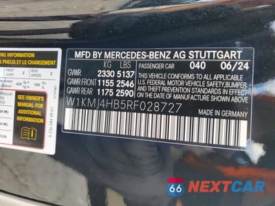 Zdjęcie 12 z 12 samochodu: 2024 MERCEDES-BENZ CLE 300 4MATIC VIN:W1KMJ4HB5RF028727 - miniatura