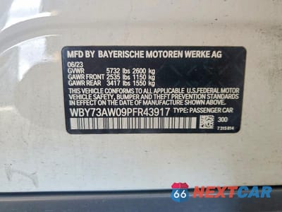 Zdjęcie 12 z 12 samochodu: 2023 BMW I4 EDRIVE 40 VIN:WBY73AW09PFR43917 - miniatura