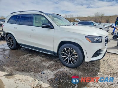 Czwarte zdjęcie samochodu z boku: 2021 MERCEDES-BENZ GLS 580 4MATIC VIN:4JGFF8GE3MA393643 - miniatura