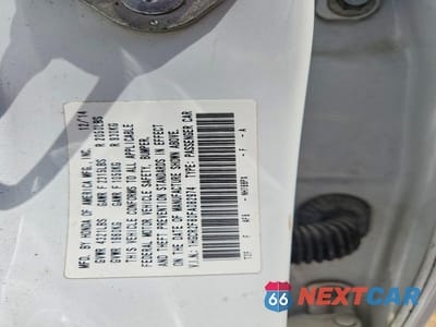 Zdjęcie 13 z 13 samochodu: 2015 HONDA ACCORD EXL VIN:1HGCR2F80FA082974 - miniatura