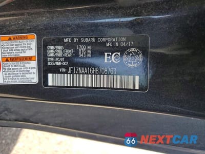 Zdjęcie 12 z 12 samochodu: 2017 TOYOTA 86 BASE VIN:JF1ZNAA16H8708763 - miniatura