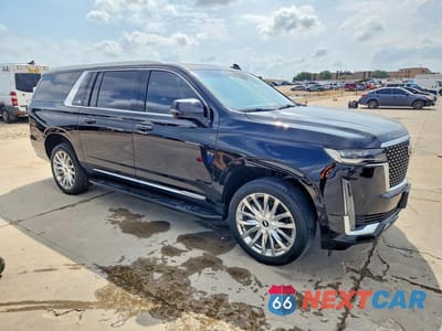 Czwarte zdjęcie samochodu z boku: 2021 CADILLAC ESCALADE ESV PREMIUM LUXURY VIN:1GYS4KKL1MR375701 - miniatura