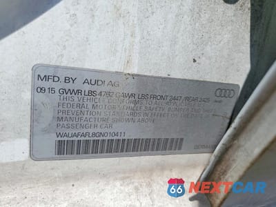 Zdjęcie 12 z 12 samochodu: 2016 AUDI A4 PREMIUM S-LINE VIN:WAUAFAFL8GN010411 - miniatura