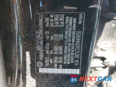 Zdjęcie 13 z 13 samochodu: 2022 HYUNDAI SANTA CRUZ SEL VIN:5NTJCDAE9NH018750 - miniatura