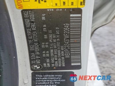 Zdjęcie 12 z 12 samochodu: 2007 BMW X3 3.0SI VIN:WBXPC93437WF20649 - miniatura
