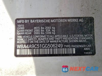 Zdjęcie 12 z 12 samochodu: 2016 BMW 428 I GRAN COUPE SULEV VIN:WBA4A9C51GG506249 - miniatura