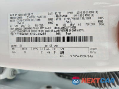Zdjęcie 14 z 14 samochodu: 2024 FORD F350 SUPER DUTY VIN:1FT8W3DT5REC38255 - miniatura