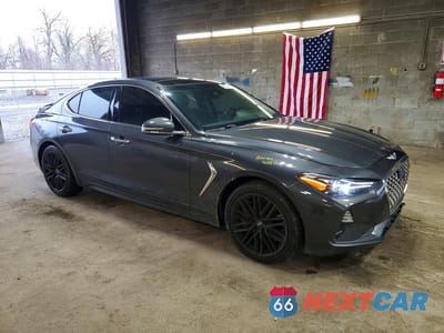 Czwarte zdjęcie samochodu z boku: 2019 GENESIS G70 3.3T ADVANCED VIN:KMTG74LE9KU031723 - miniatura