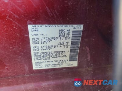 Zdjęcie 12 z 12 samochodu: 2016 NISSAN TITAN XD PLATINUM RESERVE VIN:1N6BA1F46GN509445 - miniatura