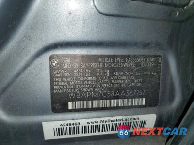 Zdjęcie 12 z 12 samochodu: 2010 BMW 335 I VIN:WBAPM7C58AA367157 - miniatura
