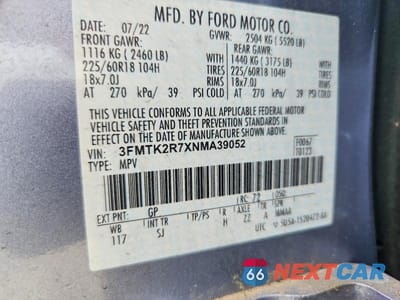 Zdjęcie 13 z 13 samochodu: 2022 FORD MUSTANG MACH-E CALIFORNIA ROUTE 1 VIN:3FMTK2R7XNMA39052 - miniatura