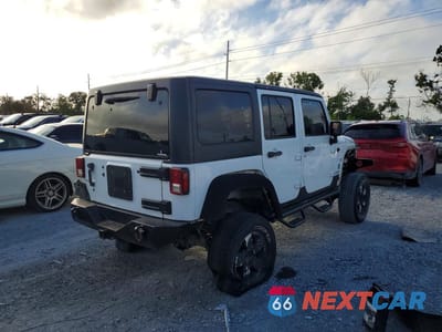 Trzecie zdjęcie samochodu z tyłu: 2017 JEEP WRANGLER UNLIMITED RUBICON VIN:1C4BJWFG1HL670955 - miniatura